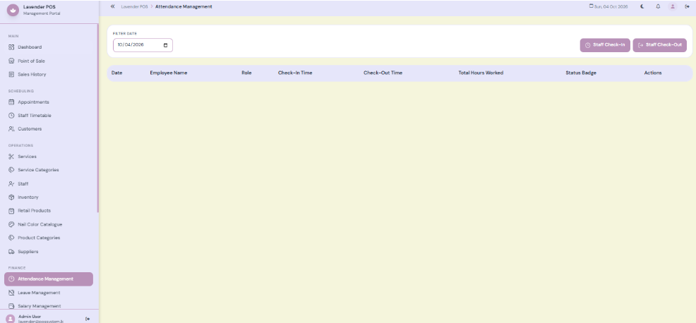 Attendance Management